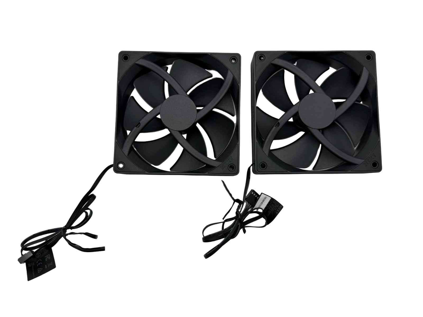 NZXT F120P - 120mm Static Pressure Fan - Two (2) Pack - Black [CL-2304-P12]