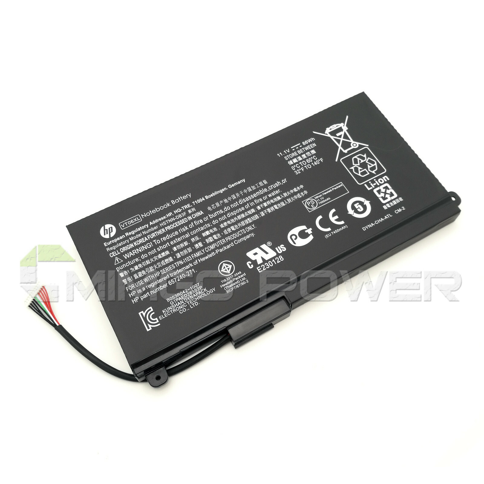 New Genuine VT06XL Battery for HP Envy 17-3000 657240-271 HSTNN-IB3F 657240-151