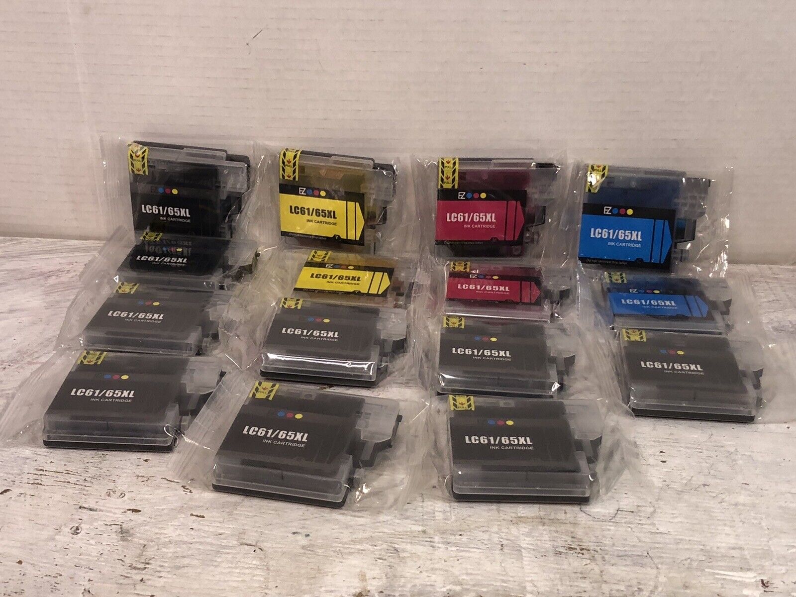 Lot Of 15 EZ Ink LC61/65XL ink Cartridges For Brother Printer Sealed 4 Colors