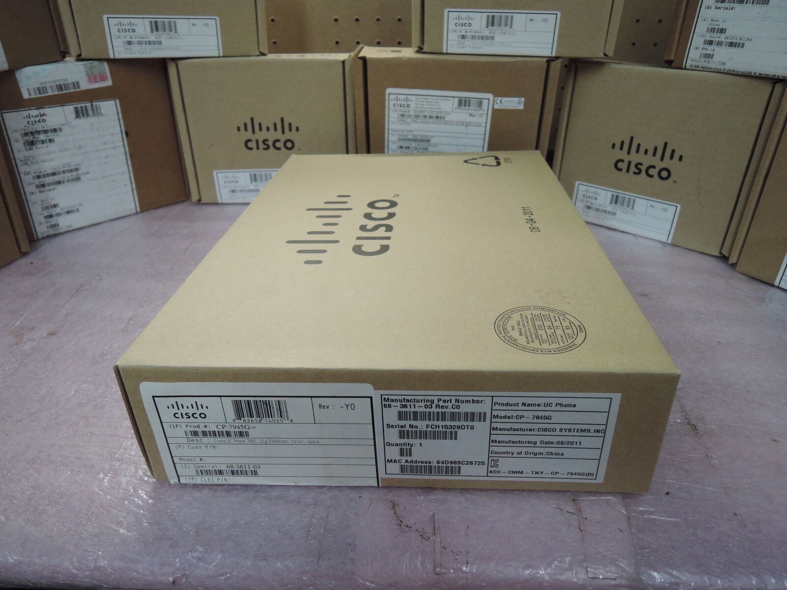 NOB Cisco CP-7945G 7945 IP Phone, 90 Day's warranty. Real time