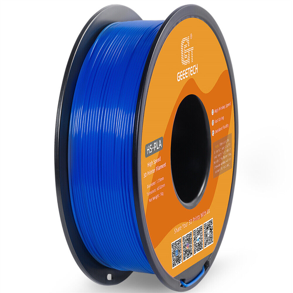 Geeetech 3D Printer HS-PLA Filament 1kg/rol 1.75mm Blue Monochrome Consumables