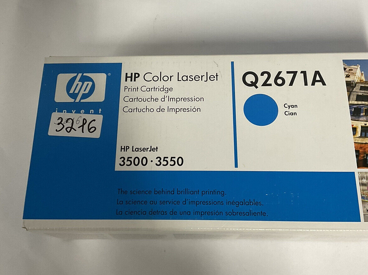 GENUINE HP 308A Q2671A Cyan Toner Cartridge LaserJet 3500 3550 3700 NEW OEM