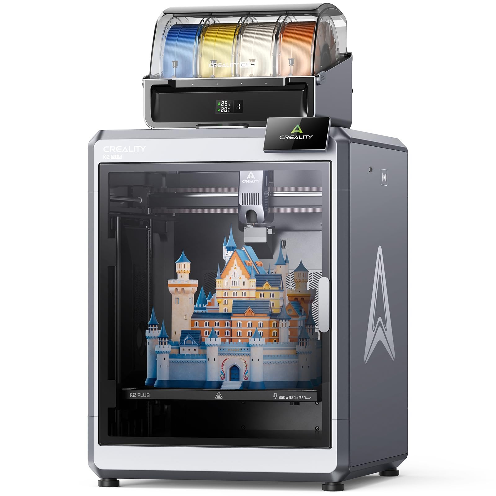 K2 Plus Combo 3D Printer, Multi Color Printing with New CFS 600mm/s