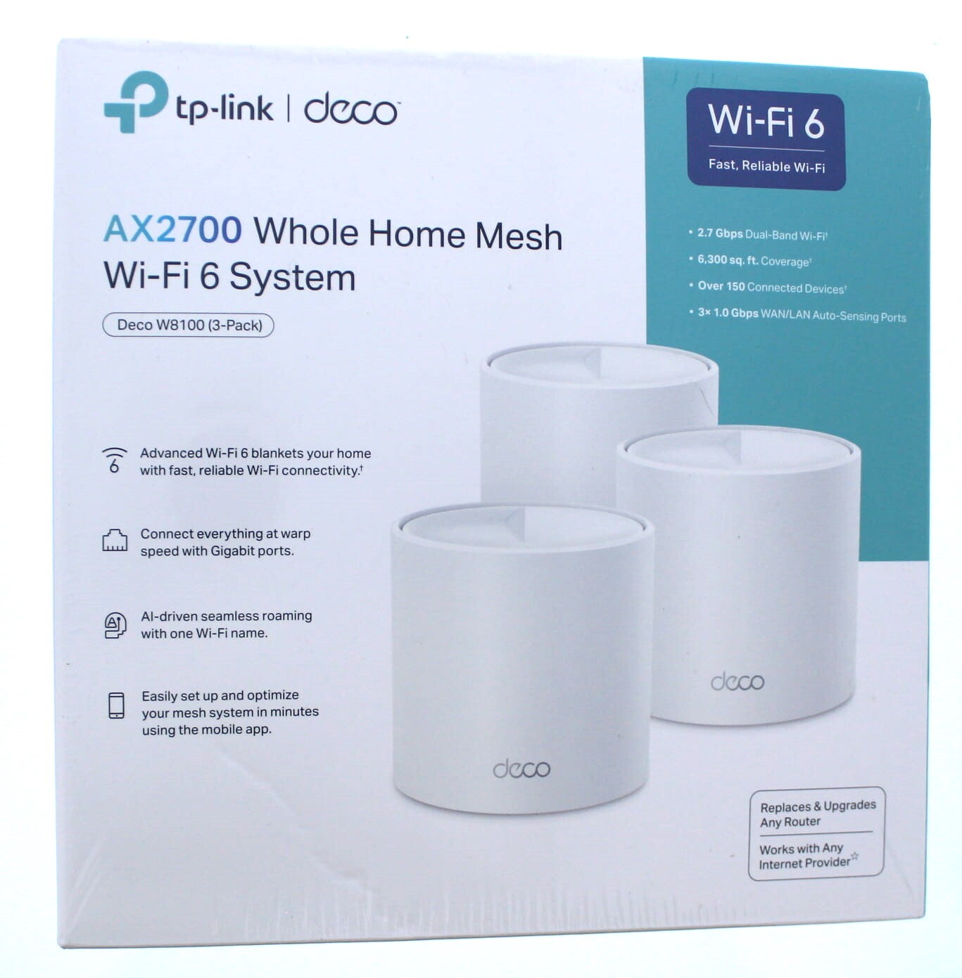 TP-Link Deco AX2700 Whole Home Mesh Wi-Fi 6 System