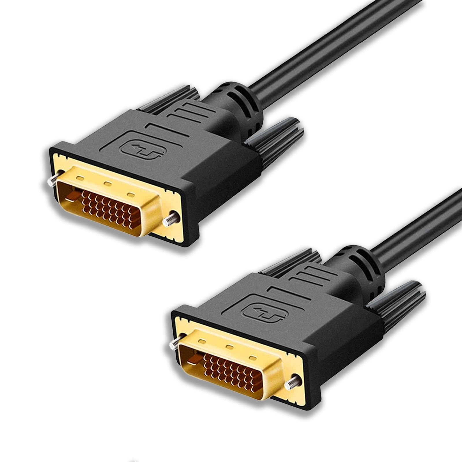 Dual Link DVID Cable 24+1/24+5 Gold Connectors Screw Lock 6ft