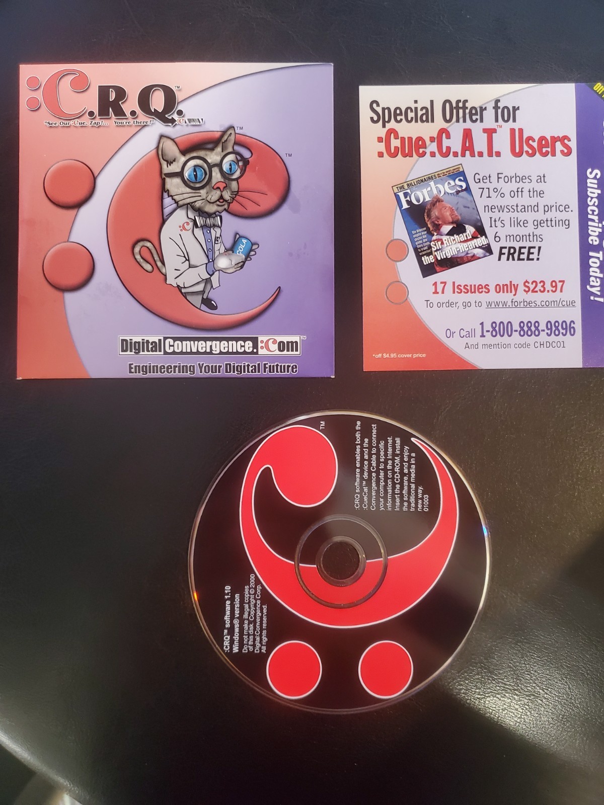 USED PC Software CD Disc Digital Convergence :C.R.Q. 1.10 Windows Version