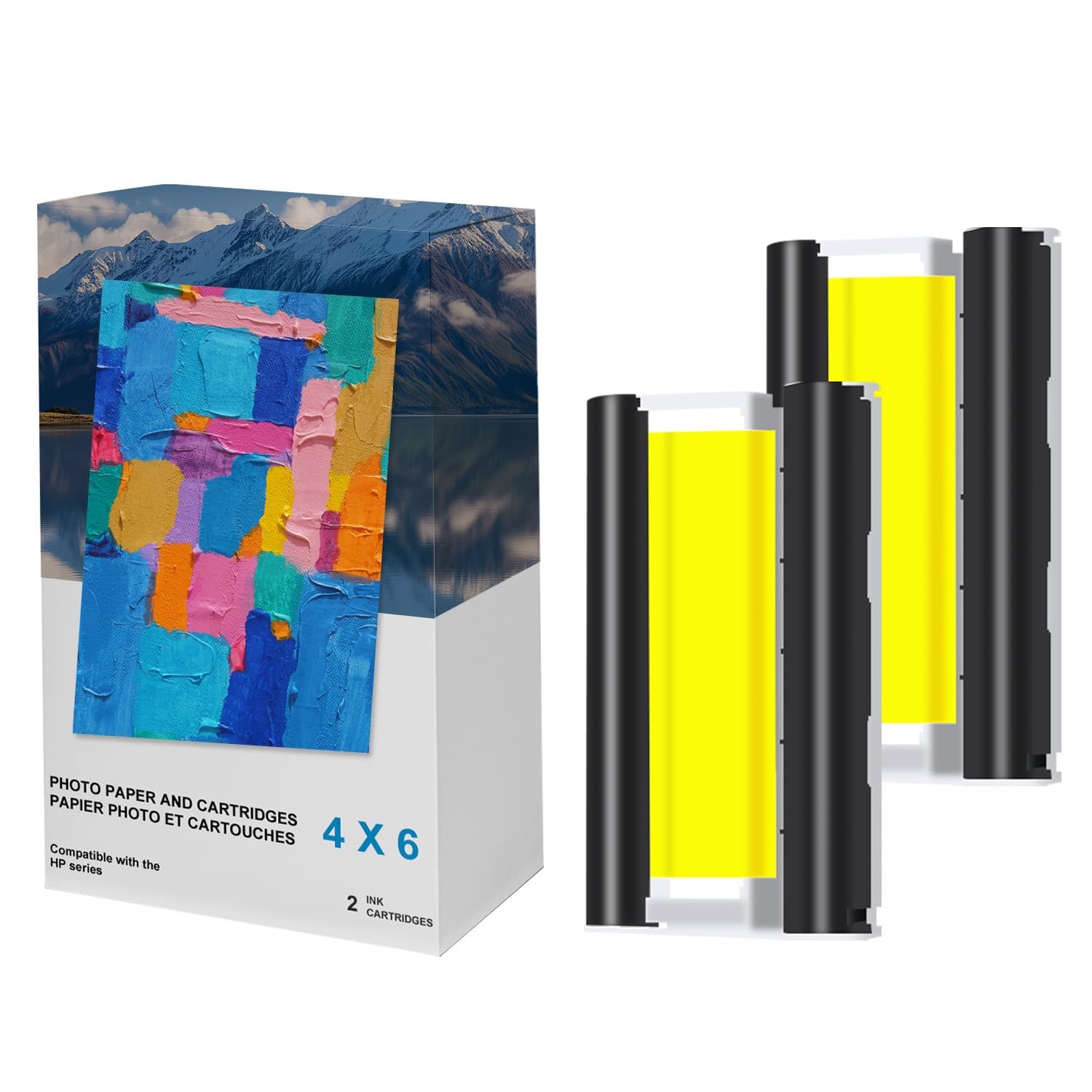 2 Ink Cartridges for HP Sprocket Studio Plus Photo Printer HSS-108 No Paper