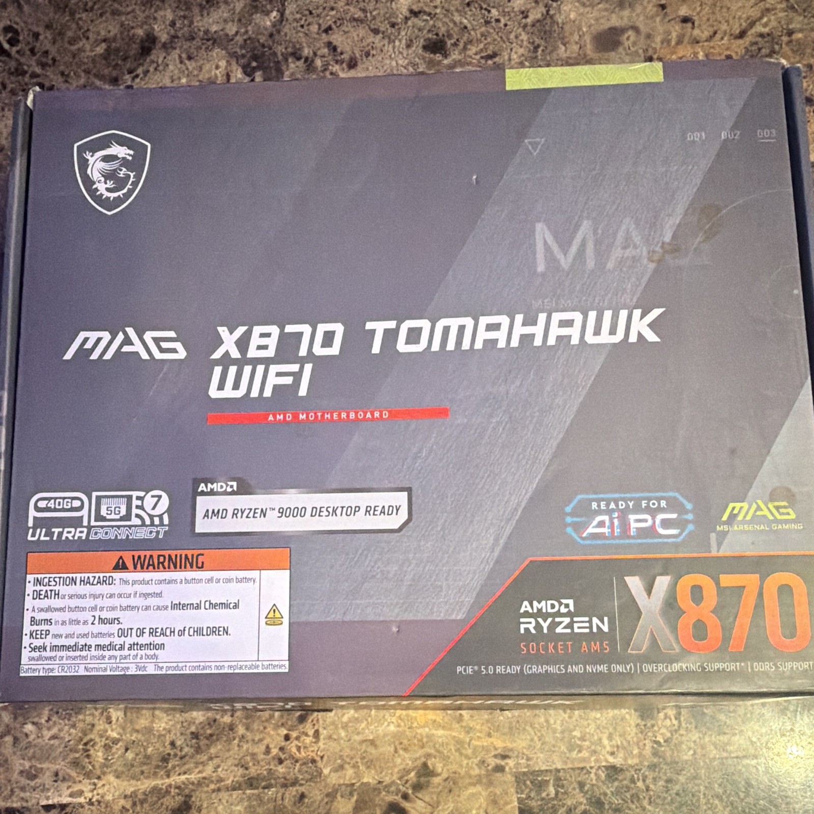 MSI MAG X870 TOMAHAWK WIFI ATX AM5 DDR5 Motherboard WiFi BT Gaming