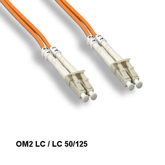 10PCS Kentek 3m OM2 LC to LC Multi-Mode Fiber Optic Cable 50/125 Duplex OFNR