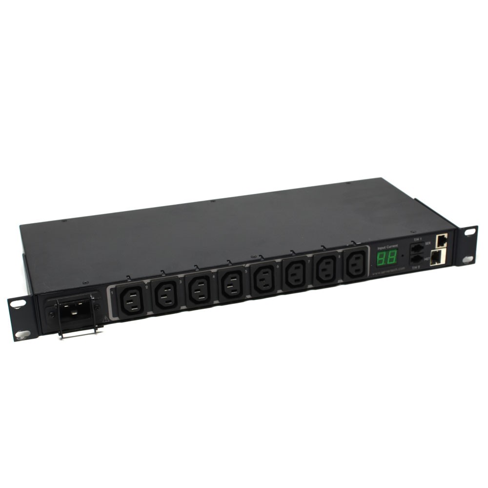 Sentry CW-8H2-C20M 1U Rack PDU Switched 7.3kW 208V 16A, (8) C13R, w/ Rack Ears