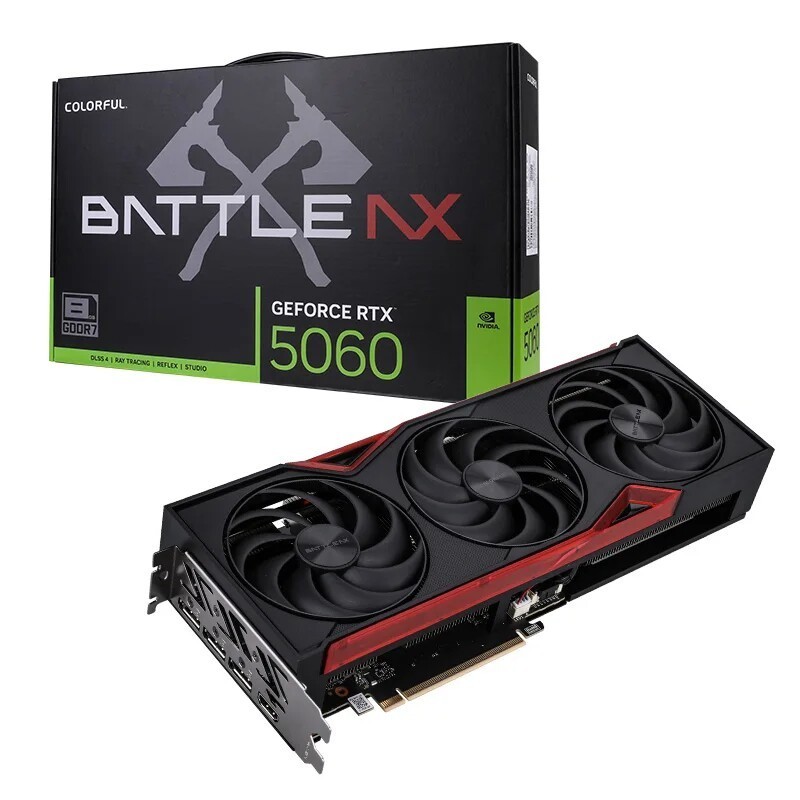 Colorful Battle AX GeForce RTX 5060 8GB GDDR7 Triple Fan PCIe 5.0 Graphics Card