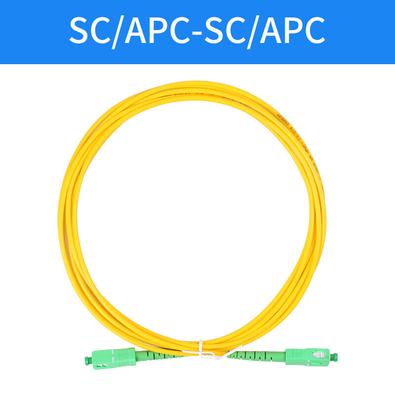 1-5m SC APC to SC APC Simplex Single Mode Fiber Optical Patch Cord Cable lot