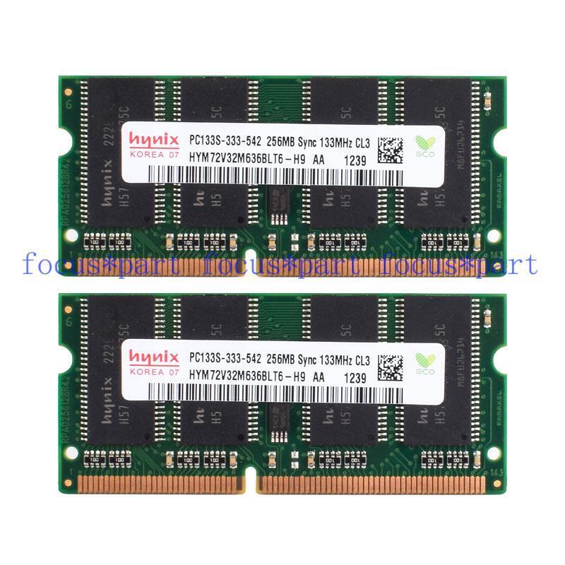 Hynix 512MB (2X256MB) PC133 133MHz 144PIN NON-ECC SDRAM Memory RAM SO-DIMM 3.3V