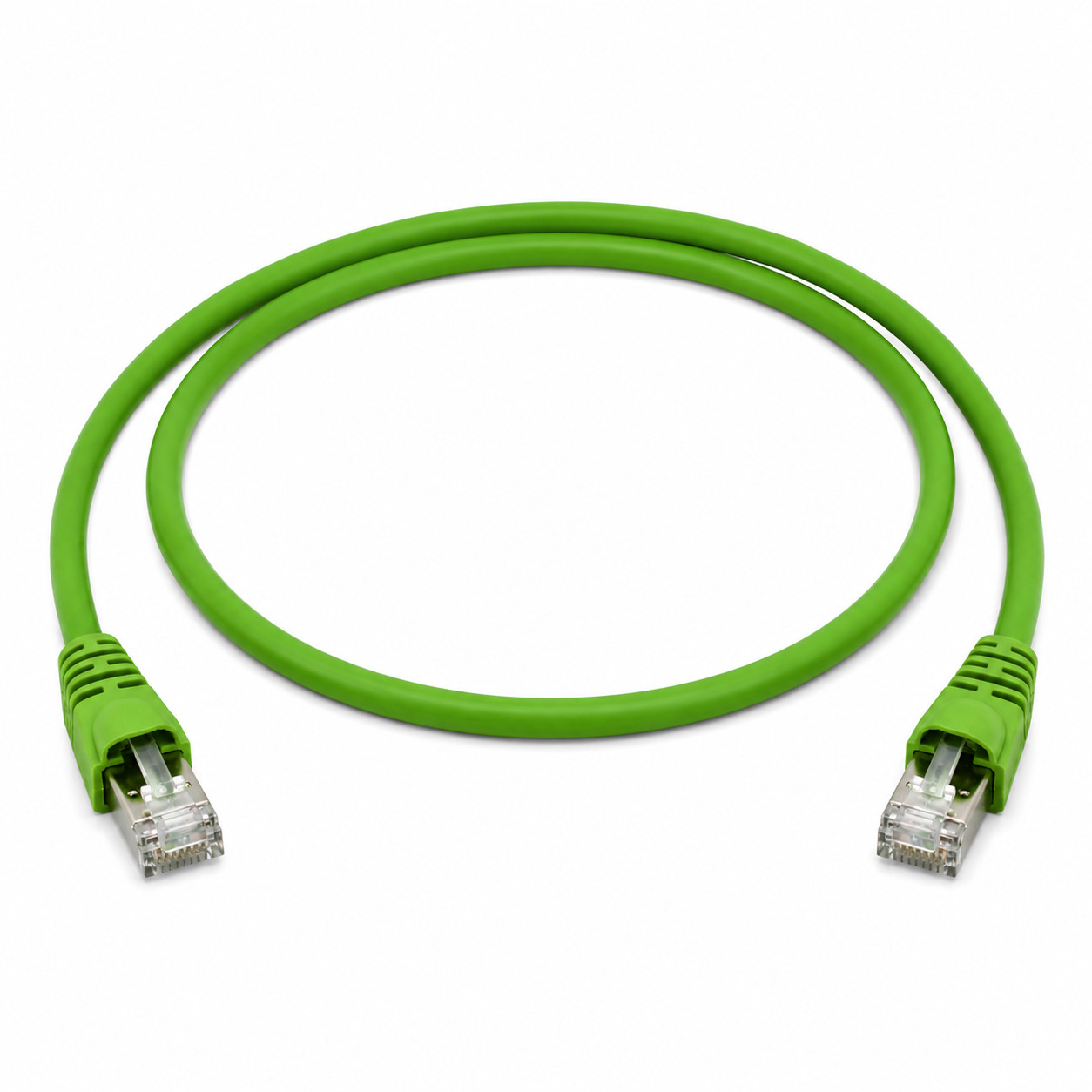Telegartner Cat5 RJ45 SF/UTP Shielded PUR Industrial Patch Cord Green 0.25 to 5M