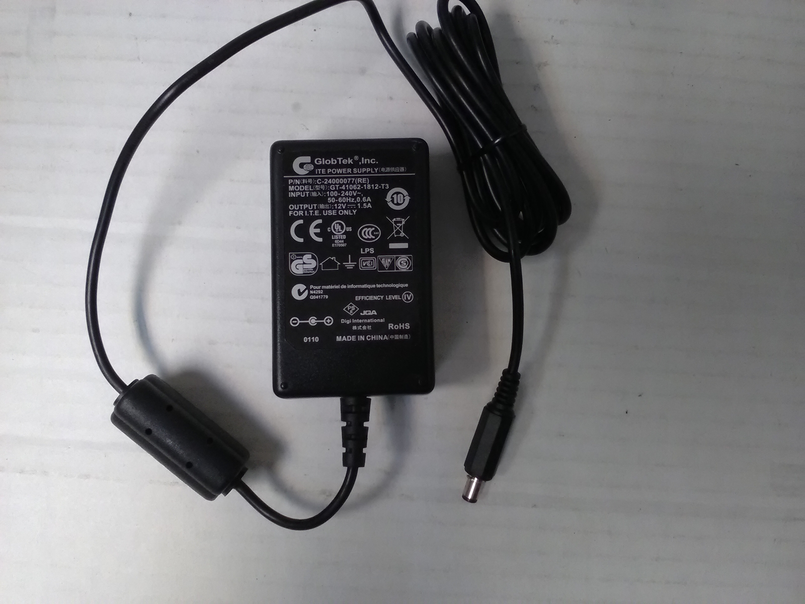 Digi 24000077 Power Supply 12v 1.66a Locking Barrel (7 Available) & Warranty