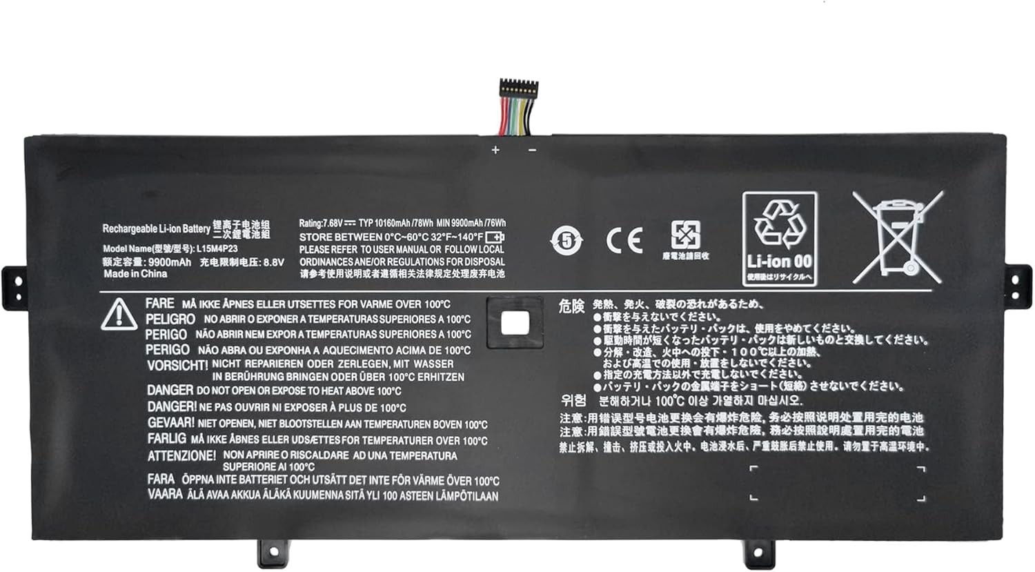 L15M4P23 Laptop Battery Replacement for Lenovo Yoga 5 Pro Ideapad Yoga 910
