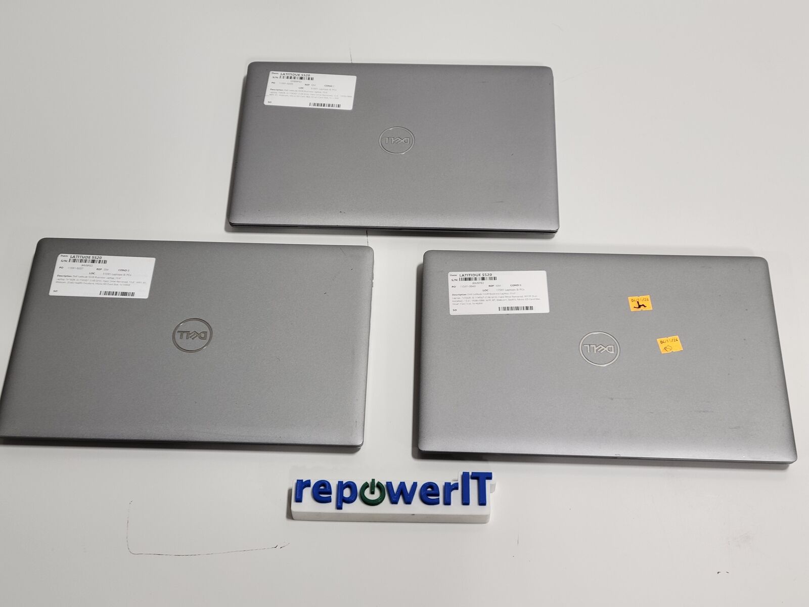 Lot of 3x Dell Latitude 5520 Laptops i5-1145G7 16GB No HDD Grade B&C