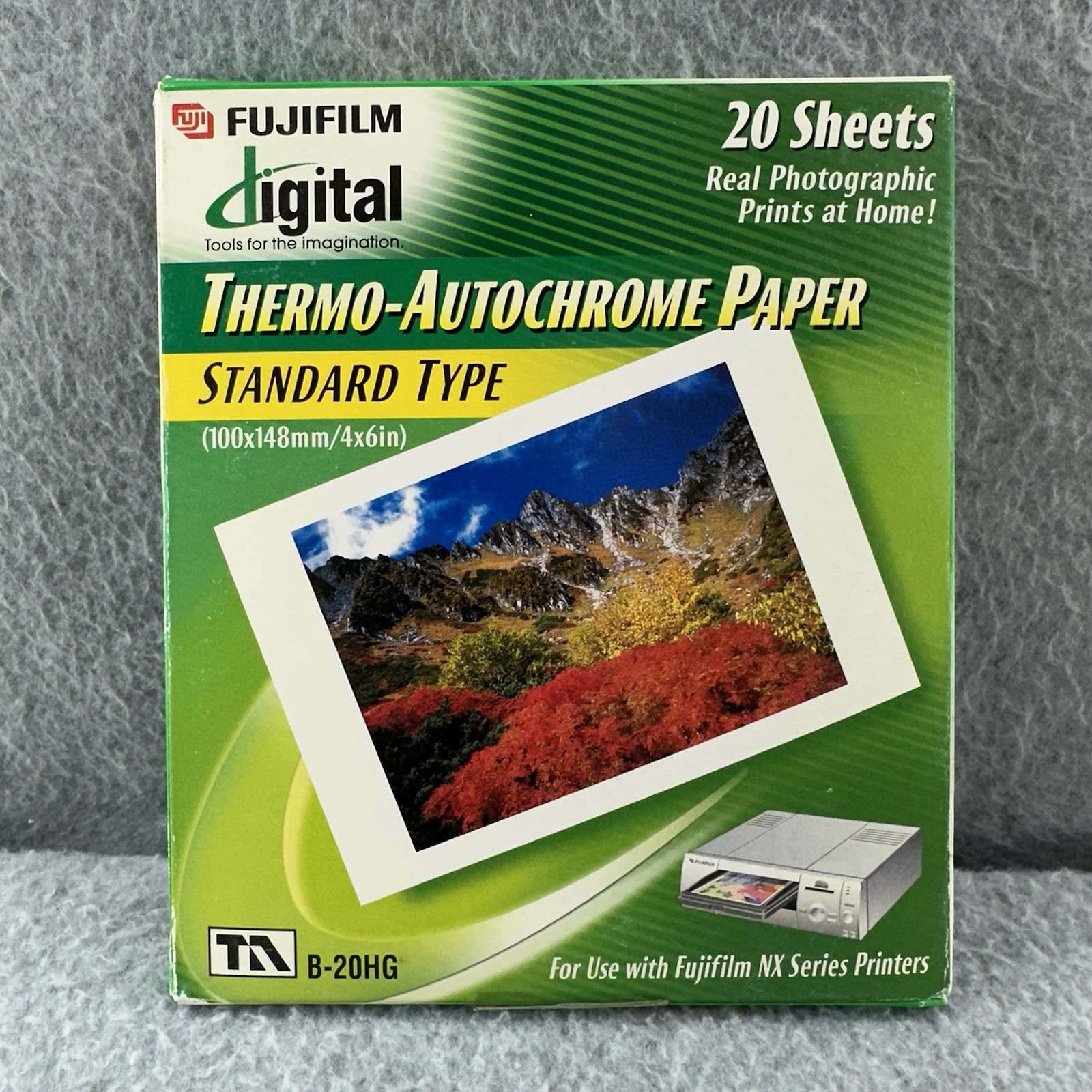 Fujifilm NX Photo Printer Paper Lot Thermo Autochrome 4x6in 20 Sheets FB-20HG-U