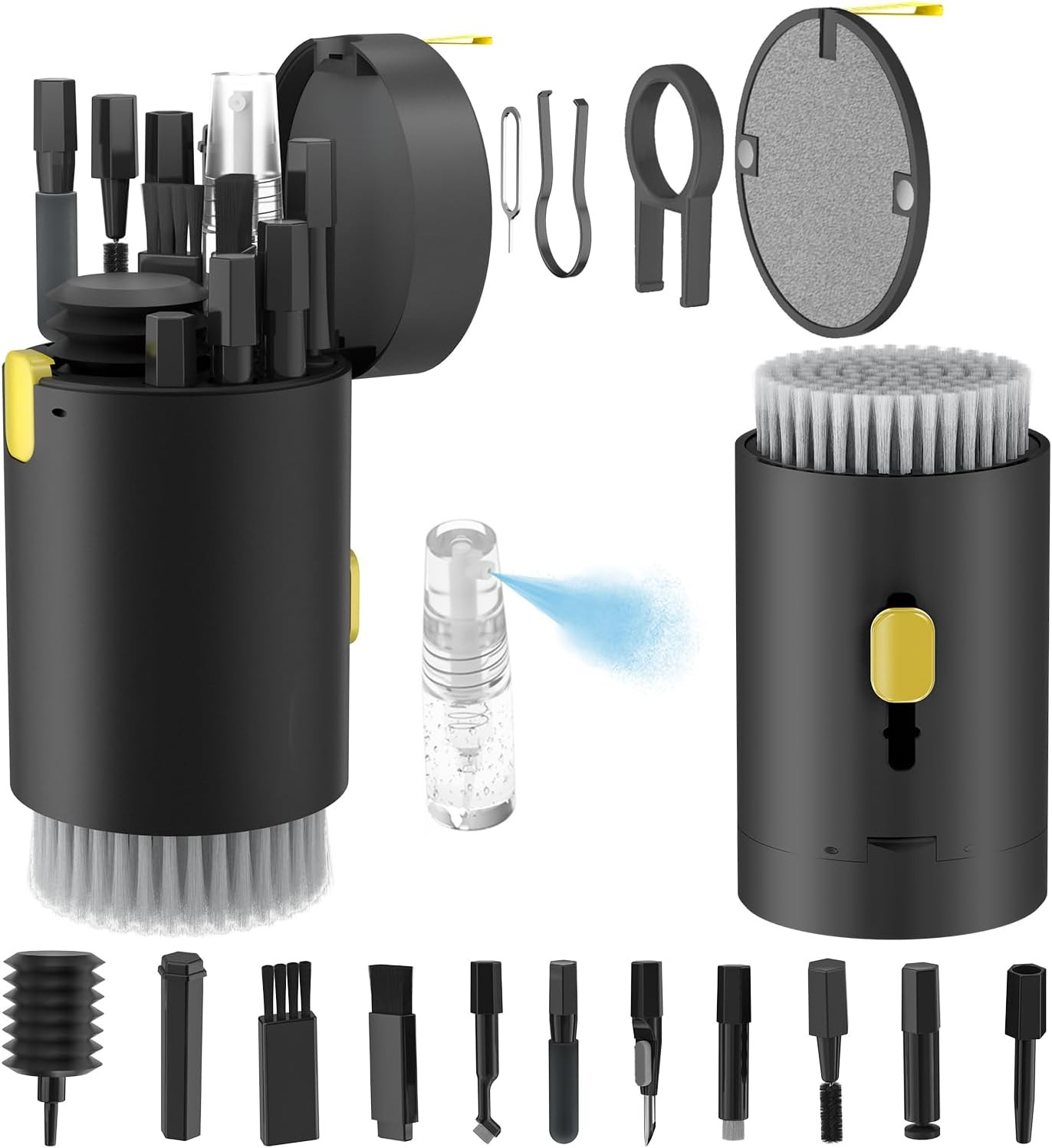 Keyboard Cleaning Kit 20 in 1 Electronics Cleaner Set w Brush Spray Tool