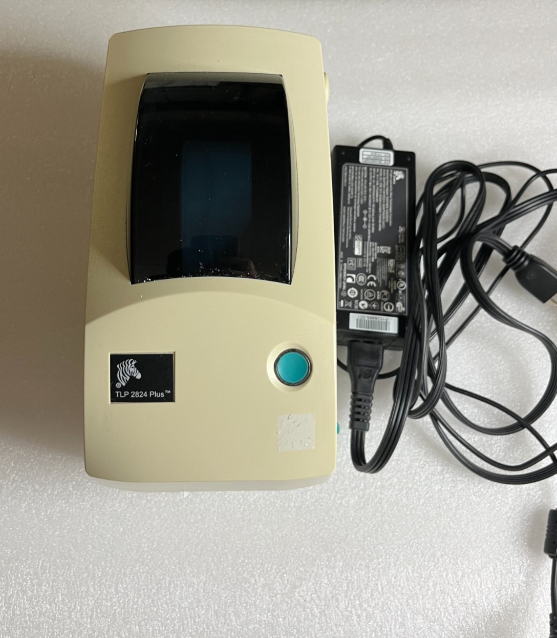 Zebra TLP2824 Plus Thermal Transfer Barcode Printer USB power adapter
