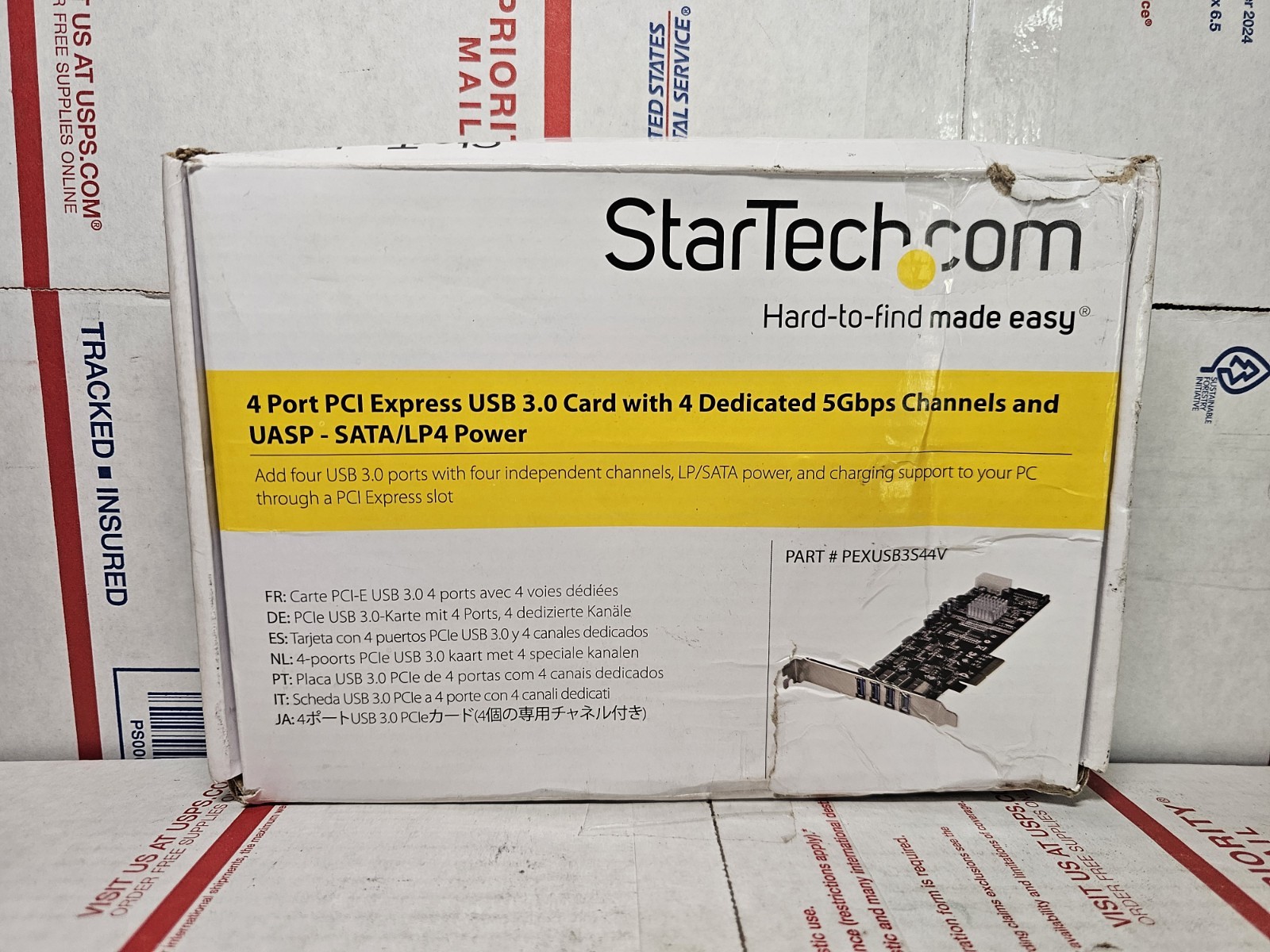 StarTech.com PEXUSB3S44V 4 Port PCI Express (PCIe) SuperSpeed USB 3.0 Card Adapt