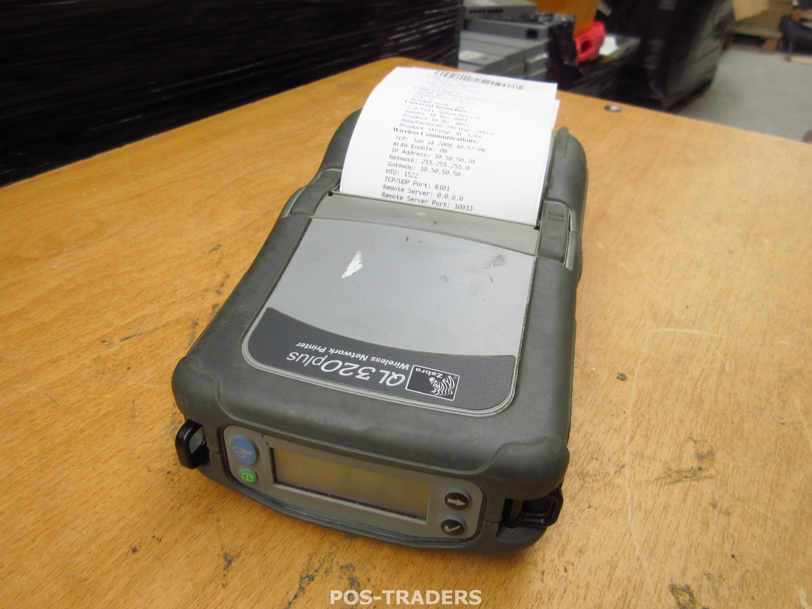 Zebra QL320 Plus Mobile Thermal Printer 802.11g WIFI Printer TESTED OK EXCL PSU