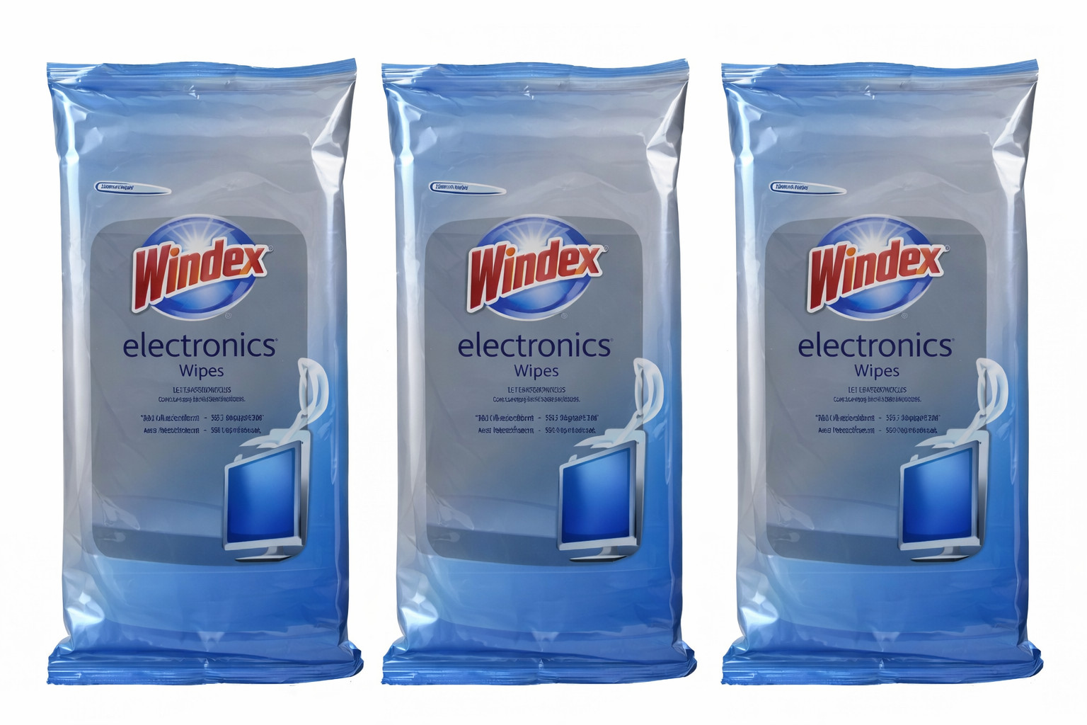 Electronic Cleaning Wipes, Pre-Moistened Screen Wipes for TVs, Phones - 3 PACK