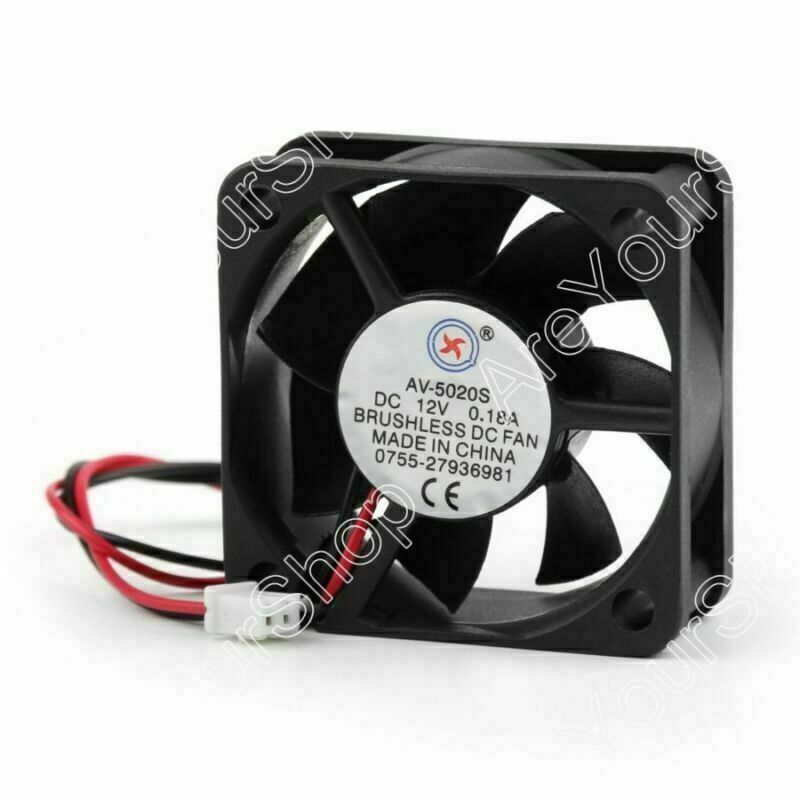 DC Brushless Cooling PC Computer Fan 12V 0.18A 5020s 50x50x20mm 2 Pin Wire UE