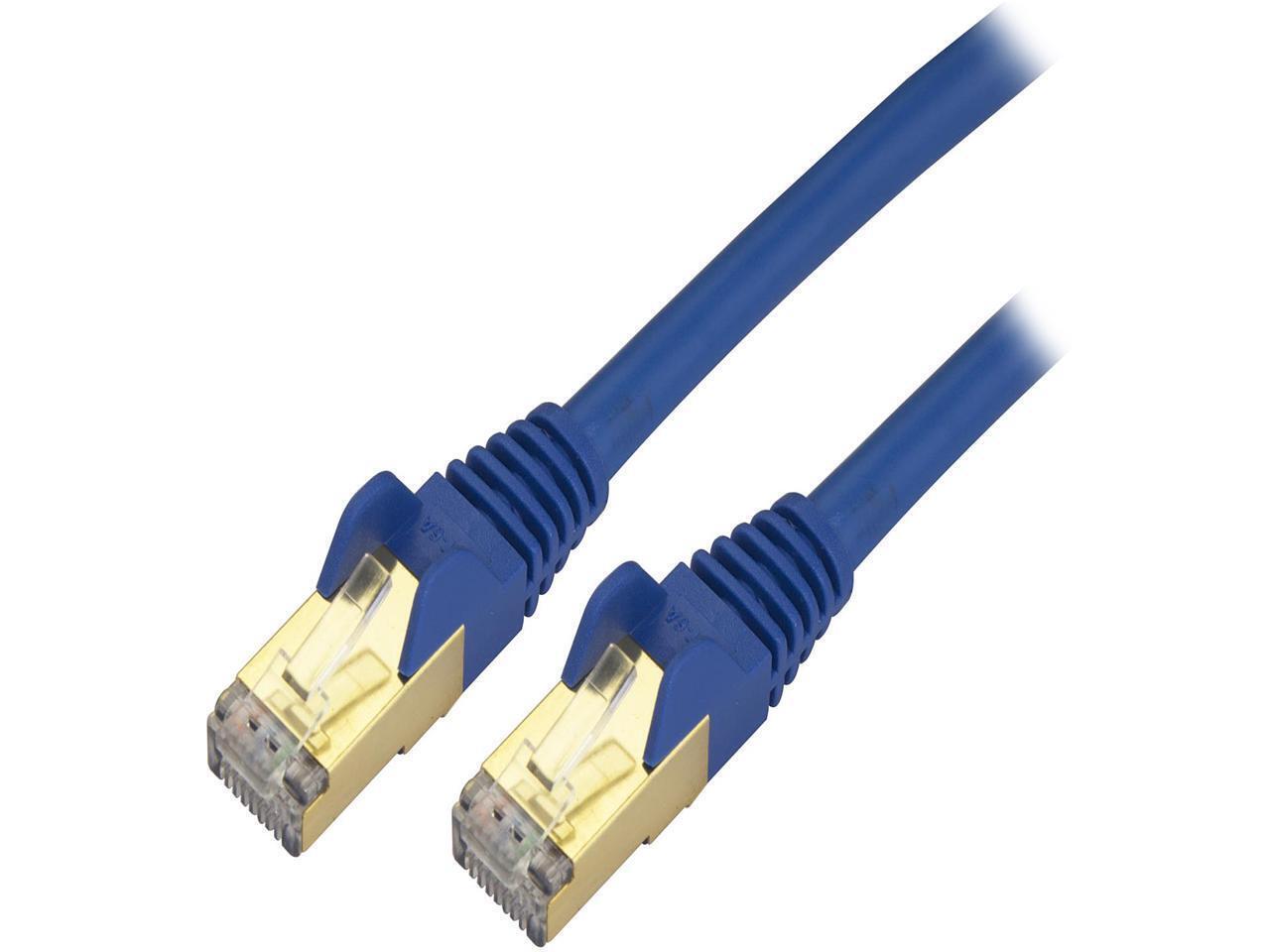 StarTech.com C6ASPAT4BL 4 ft. Cat 6A Blue Shielded Network Ethernet Cable