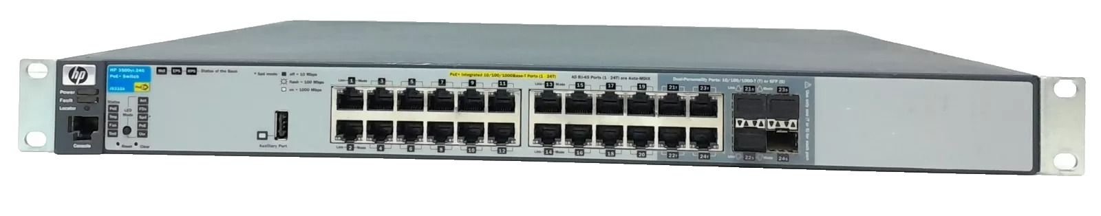 J9310A HP ProCurve 3500-24G-POE+ 24-Port Gigabit POE Ethernet 3500YL-24G Switch