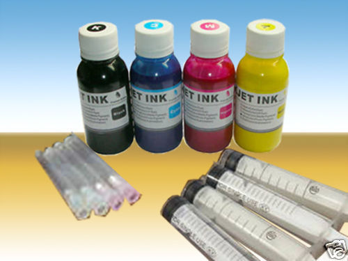 4x100ml ND® Pigmented Sublimation Inks for Epson 252 252XL Refillable Cartridges