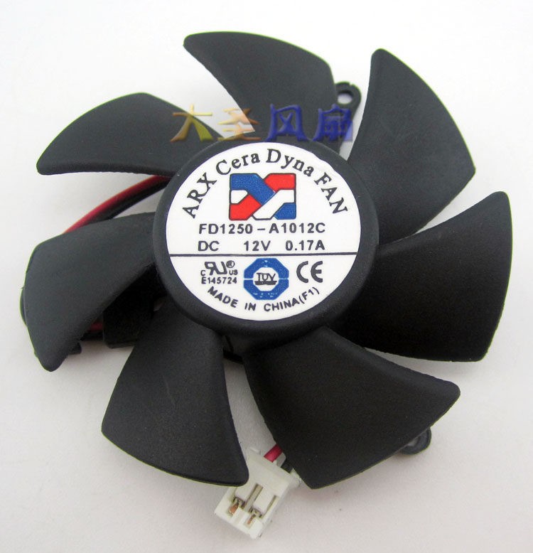 Graphics Card Fan 3.9CM Hole Spacing For ARX FD1250-A1012C 12V 0.17A