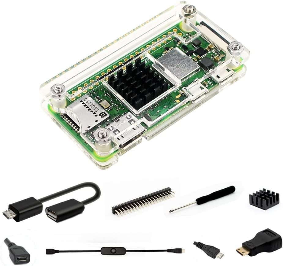 Raspberry Pi Zero Case 2 W (ARM Cortex-A53, 1GHz, 512MB RAM) All-in-One Board...
