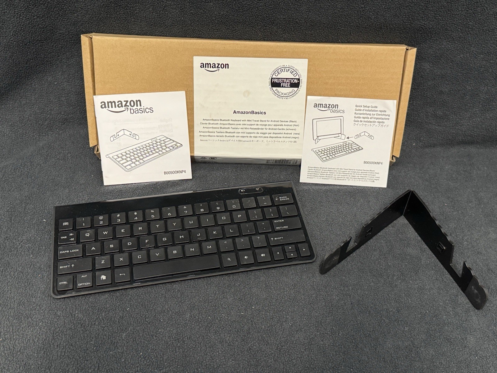 Bluetooth Keyboard Amazon Basics Used Works Tested E14