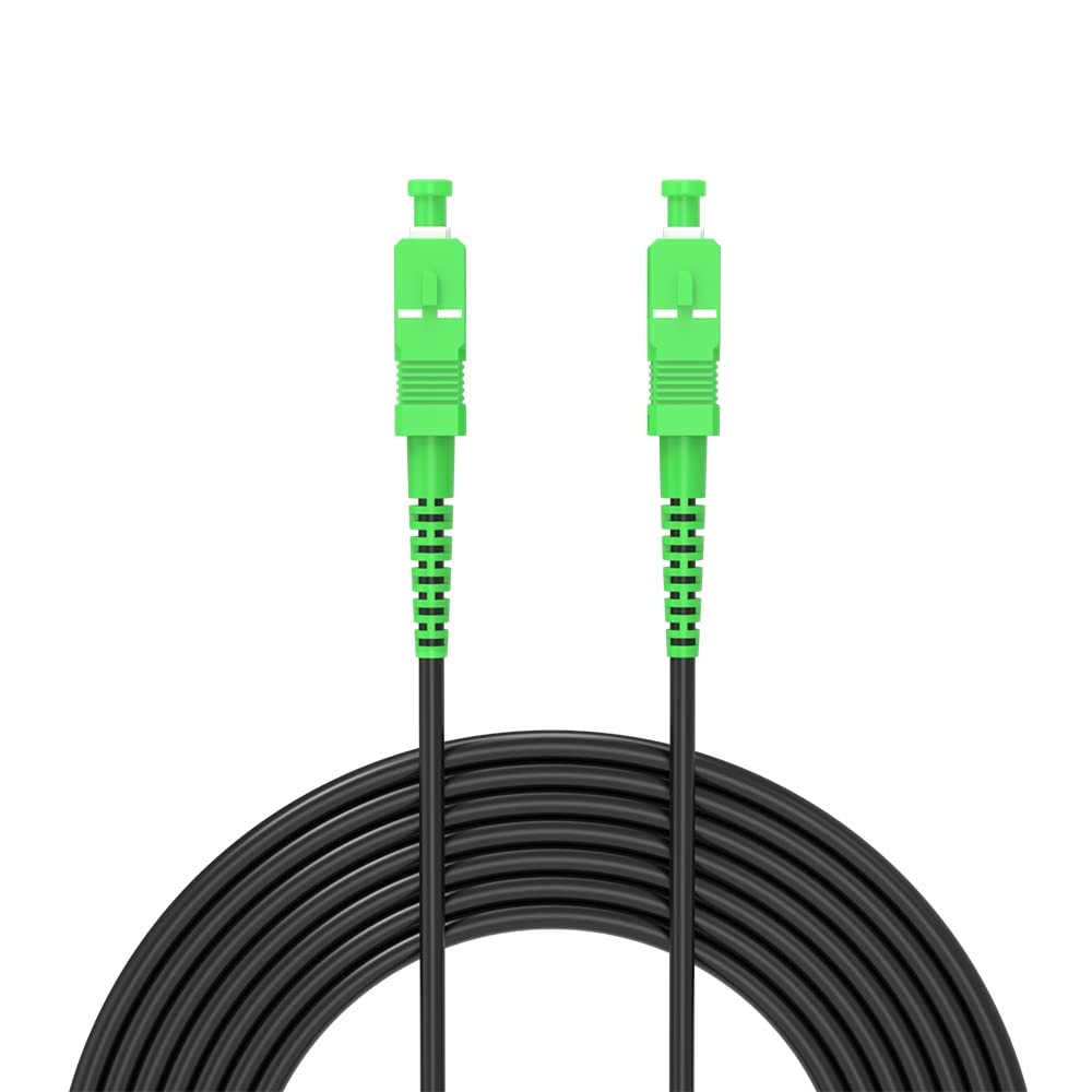 Jeirdus 10M Sc/Apc To Sc/Apc Outdoor Armored Simplex 9/125 Smffiber Optic Cable