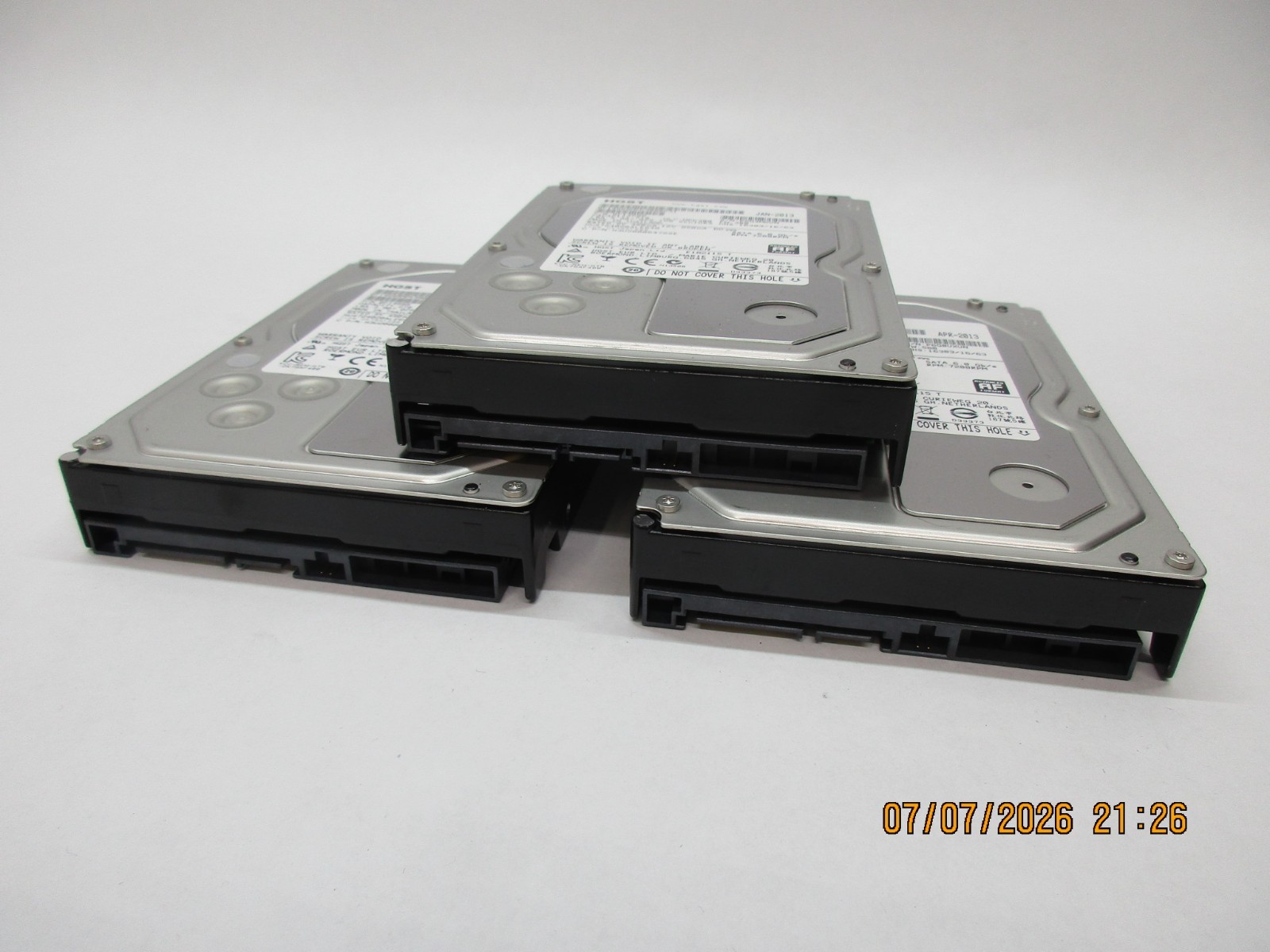 LOT-3 HGST 2 TB,Internal,7200 RPM,3.5" (0F14685) HDD T5-E2