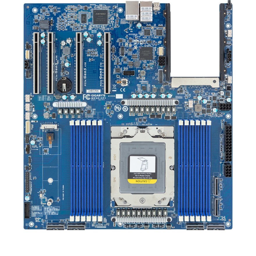 Gigabyte MZ33-CP1 DDR5 Server Motherboard SP5 Support AMD EPYC 9005/9004 CPU