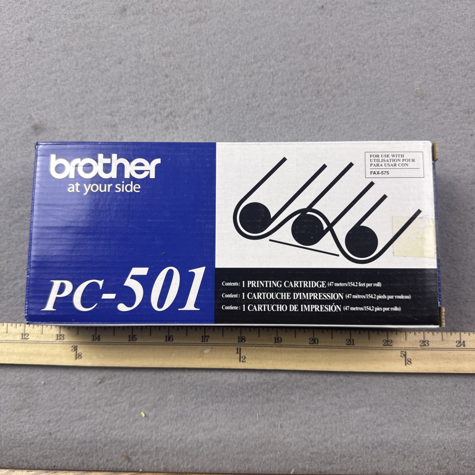 Brother PC-501 Printing Cartridge for personal Fax-575 Black INK  Genuine  NEW