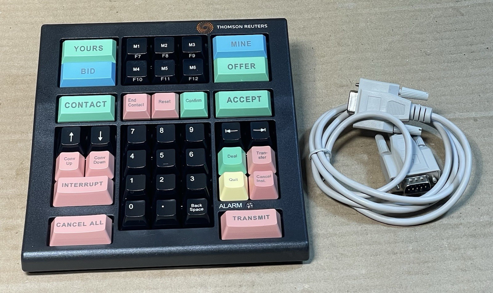 Thomson Reuters Mechanical Financial  Keyboard, W/VGA Cable P/N: 10-11-5337