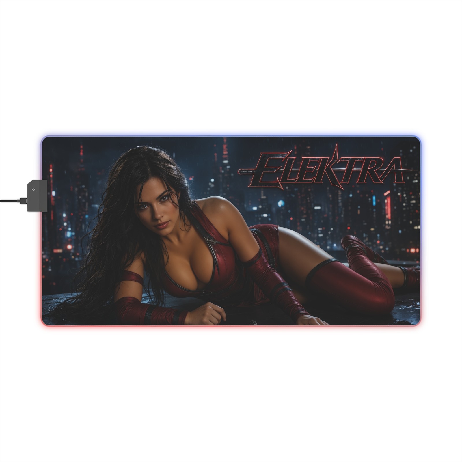Elektra Gaming Mouse Pad RGB LED Desk Mat PC Keyboard Gamer Accessories
