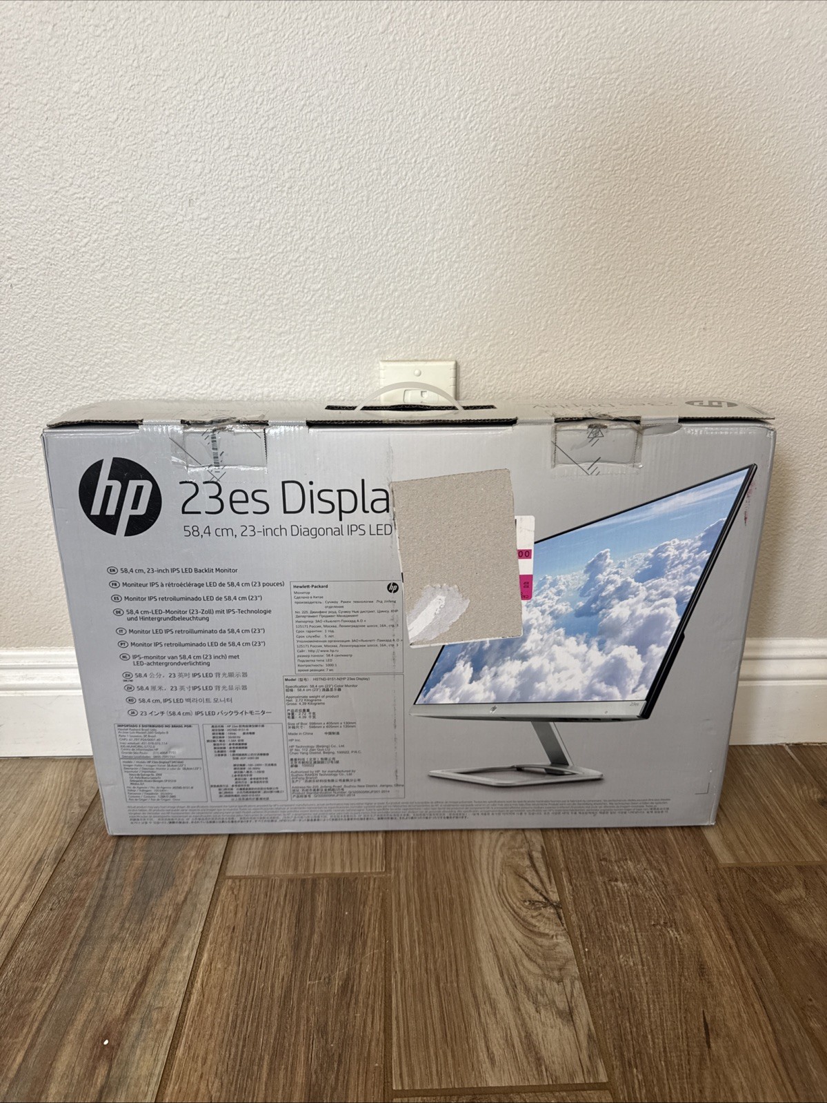 HP 23es Monitor Widescreen Display 23" Diagonal IPS LED T3M74AA NOS