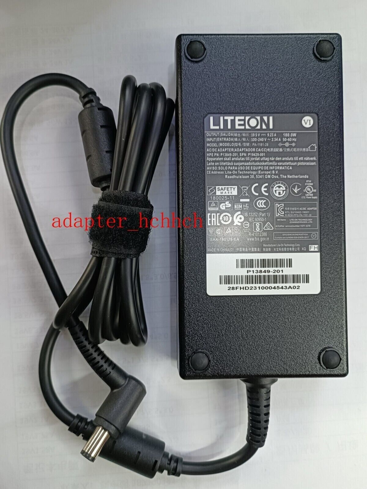New Original Liteon P13849-201 19.5V 9.23A Adapter Fr HPE MicroServer Gen10 Plus