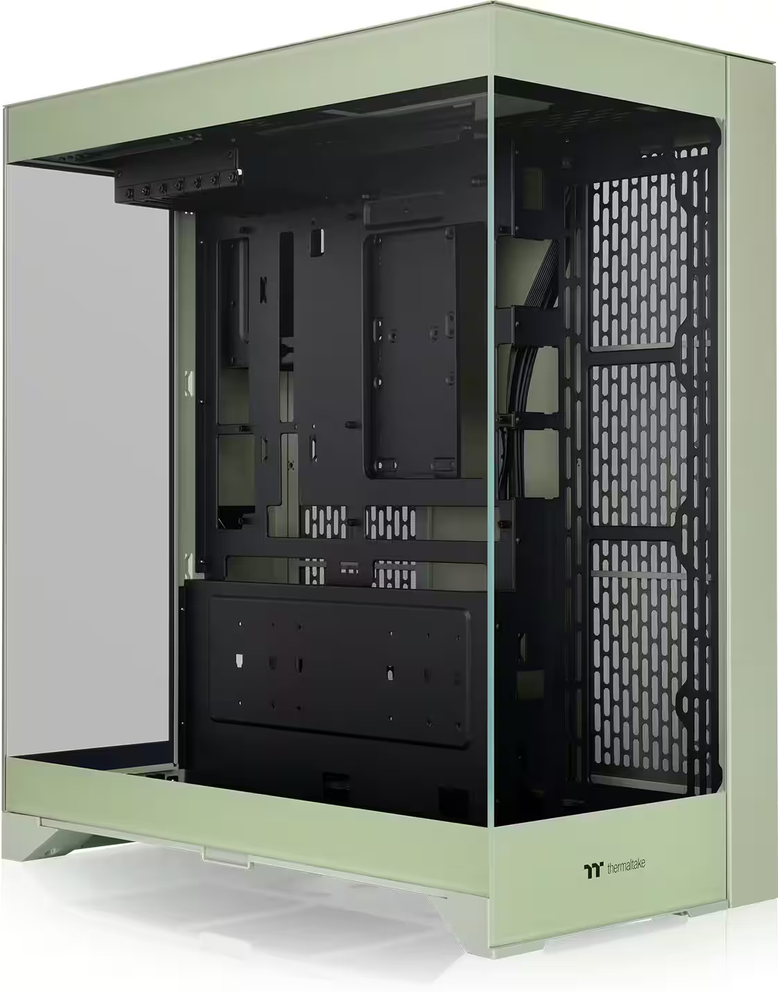 Thermaltake - CTE E550 TG Mid Tower ATX PC Case - Matcha Green