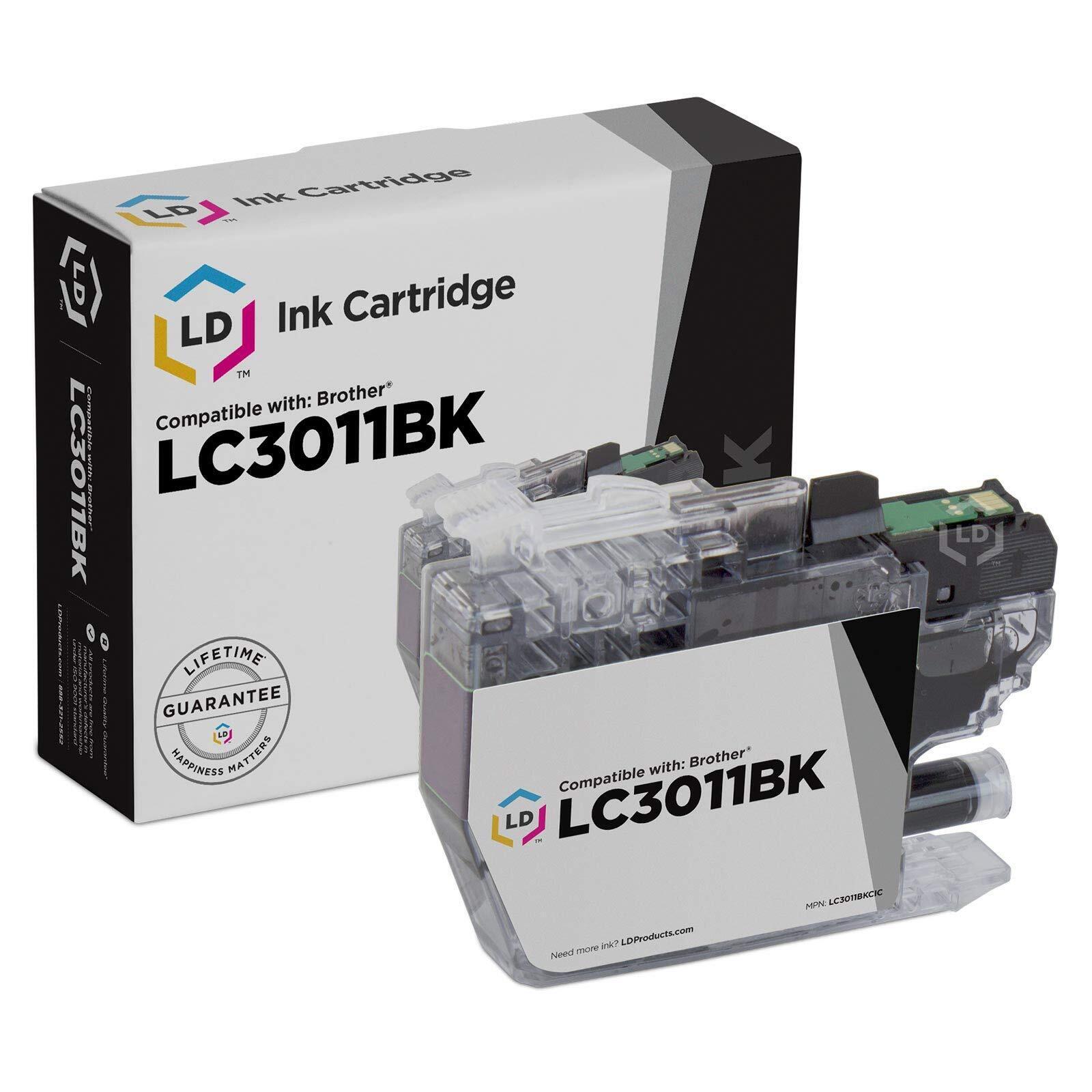 LD Compatible Replacement for Brother LC3011 / LC3011BK Black Ink Cartridge