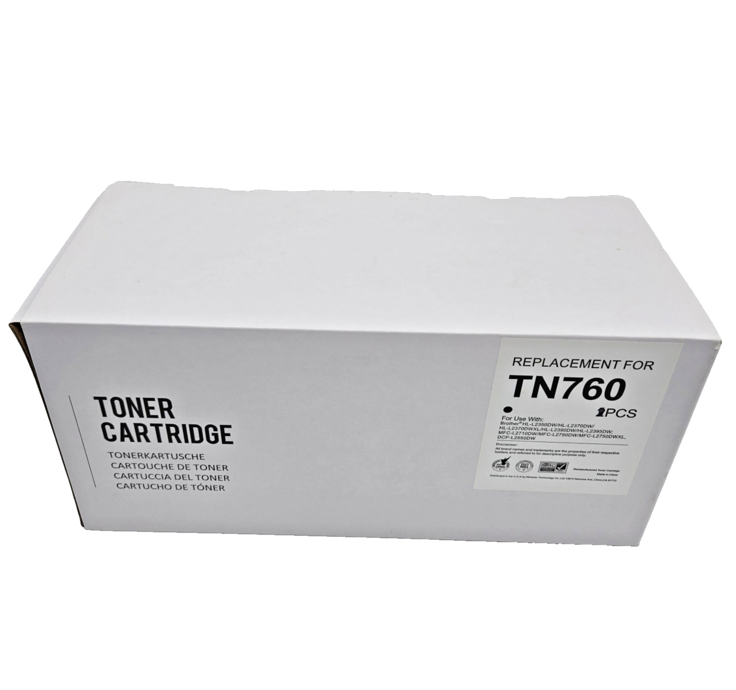 TN760 Toner Replacement for Brother Monochrome Laser Printers - See Models Below