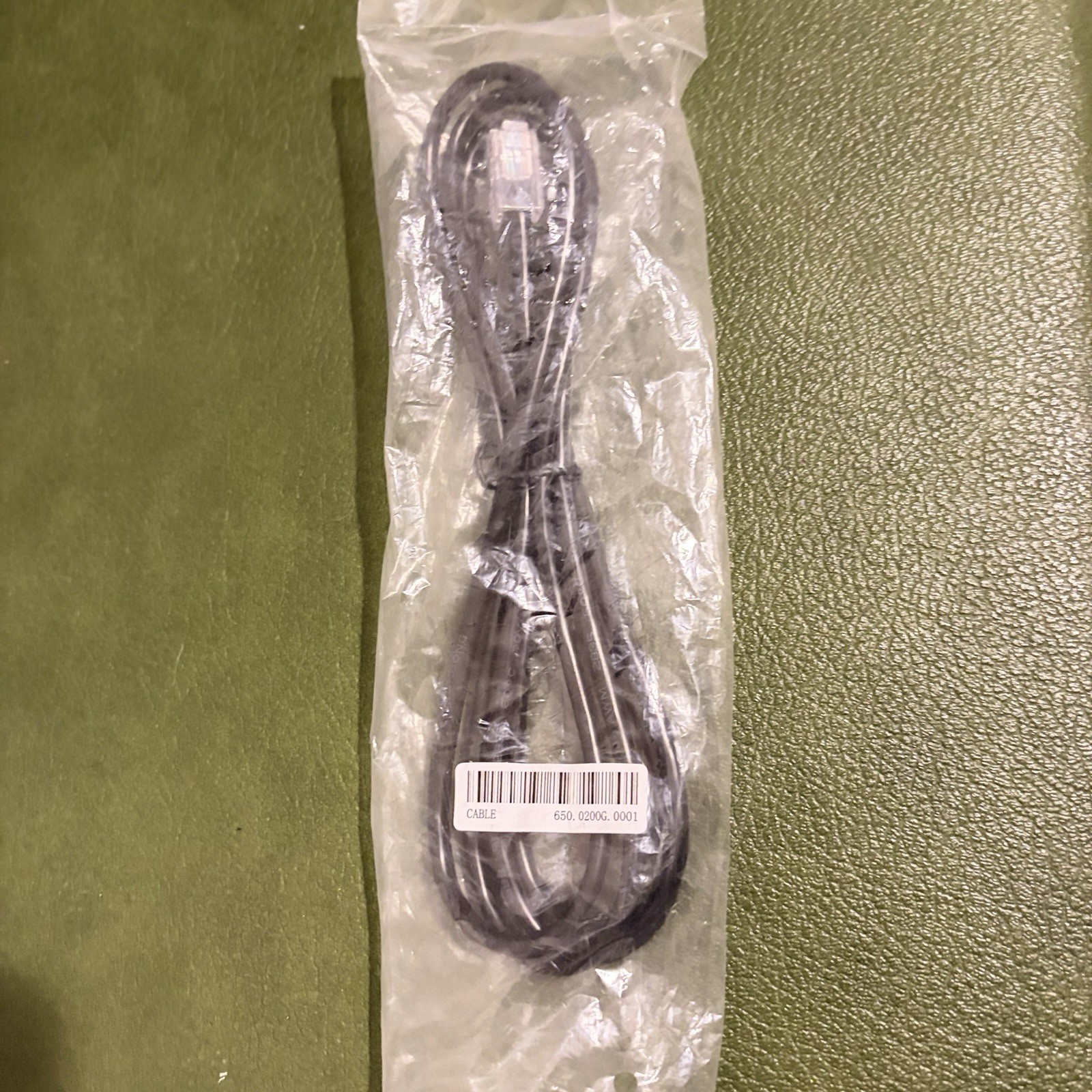 Ethernet Patch Cable RJ-45 Male to Male Black 650.0200G.0001
