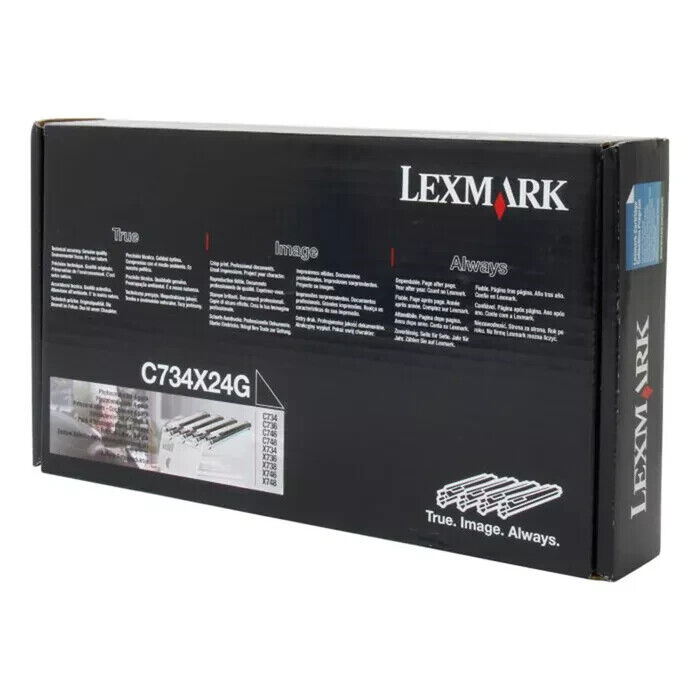 Genuine Lexmark C734X24G Black Photoconductor 4-pack 