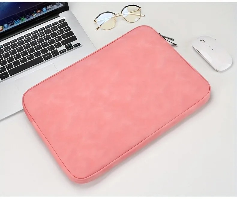 Premium PU Leather Laptop Sleeve Case for MacBook Air Pro 11 13 14 15" Slim Bag.