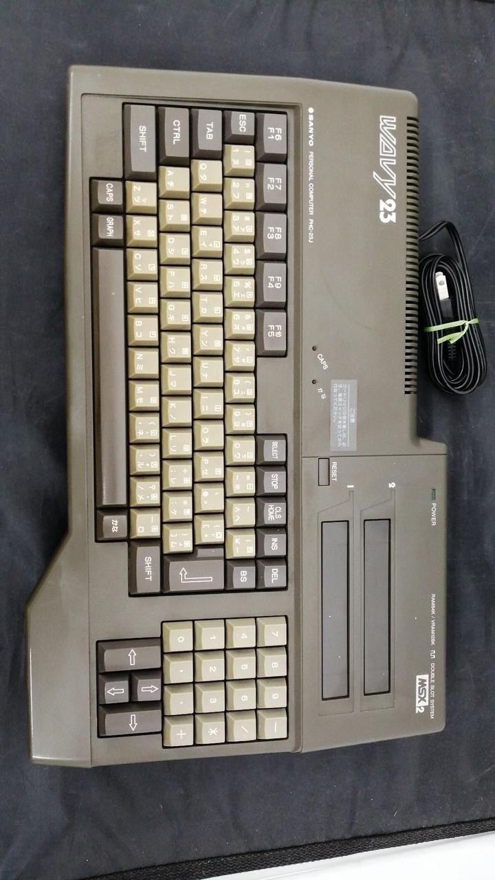 Sanyo WAVY 23 PHC-23J MSX2 Vintage Computer Console Maintenance Done Japan JP