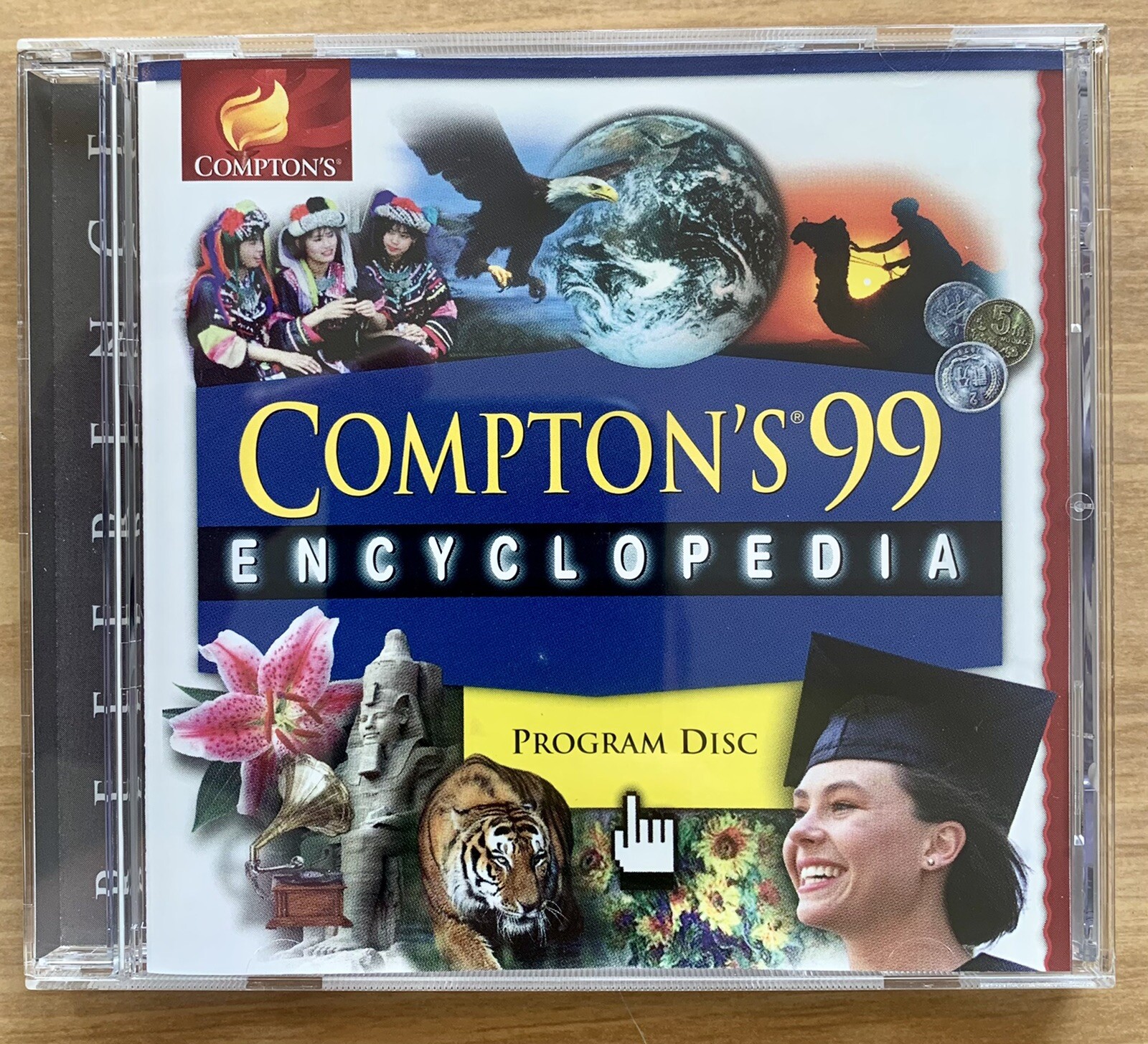 CD-ROM ~ Compton’s 99 Encyclopedia ~ Program Disc ~ 1999 ~ L🟡🟡K